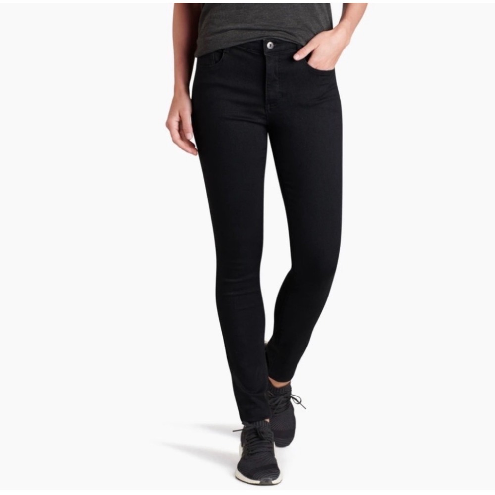 Kuhl Womens Black Skinny Jeans Stretch Outdoor Pants 6382 Size 2 REG